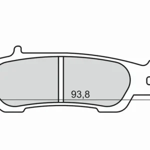 Brzdové destičky RMS 225102840 organické Vrácení Zdarma