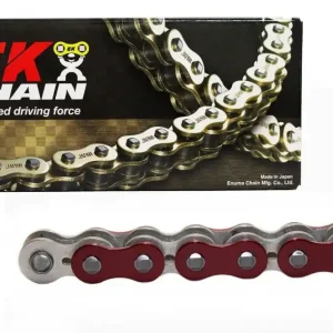 Akční Nabídka QX-kroužkový řetěz EK 520 SRX2 120 článků Metalická červená