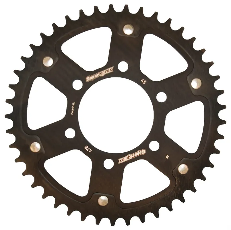 Časově Omezené Řetězová rozeta SUPERSPROX STEALTH RST-478:45-BLK černý 45 zubů, 520
