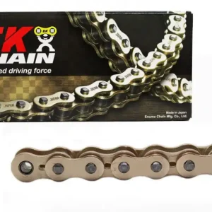 Autentický QX-kroužkový řetěz OEM kvality EK 525 MVXZ2 128 článků, Zlato/Zlatý