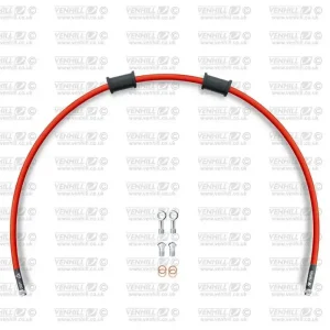 Akce Hadice přední brzdy sada Venhill POWERHOSEPLUS YAM-1001FS-RD (1 hadice v sadě) červené hadice, nerezové koncovky