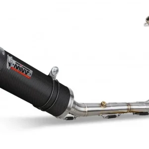 Akční Nabídka Výfuk kompletní 2x1 MIVV OVAL Y.044.L3C Karbon / Karbonové víčko pro YAMAHA MT-07 / FZ-07 (2014-2024)